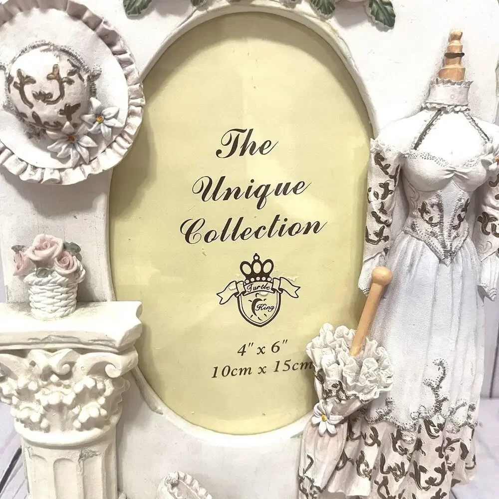 Vintage Victorian Outfit Collage Photo Picture Frame Resin 90s Victoriancore 4x6